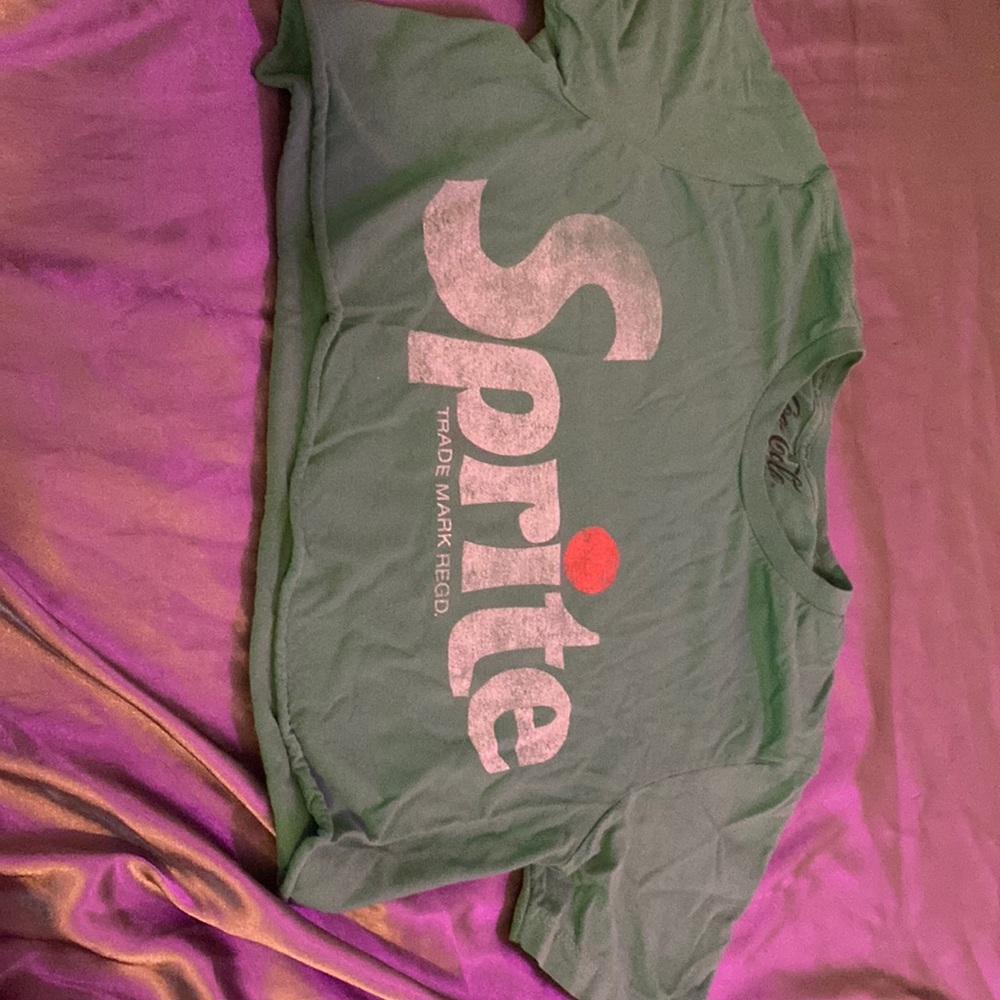 Sprite crop top